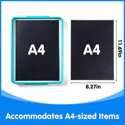 Odoorgames Magnetic Tray – Cyan Whiteboard for Kids, Classroom & Small Groups