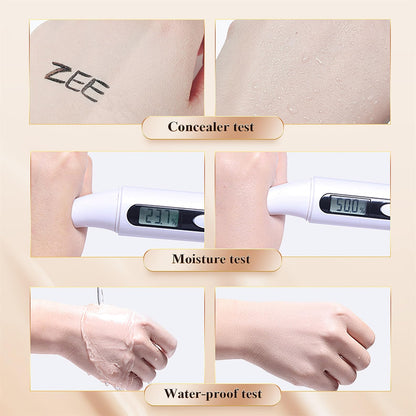OETUIOW Mushroom Head Air Cushion CC Cream with Setting Powder Set – Shine Control, Blur & Even Skin Tone for All Skin Types