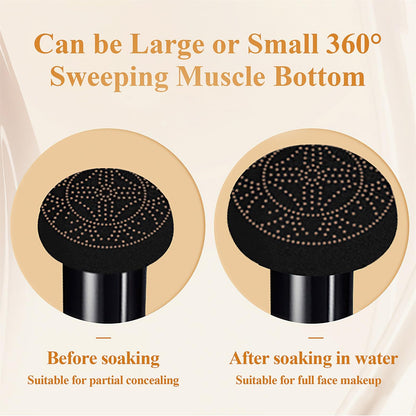 OETUIOW Mushroom Head Air Cushion CC Cream – All-Skin Types, Buff Beige | Long-Lasting, Full Coverage BB Cream Foundation