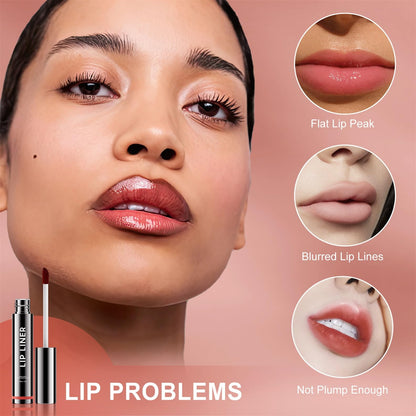OETUIOW Lip Stain Peel Off Lip Liner – Long-Lasting, Waterproof, Transfer-Proof, Rose