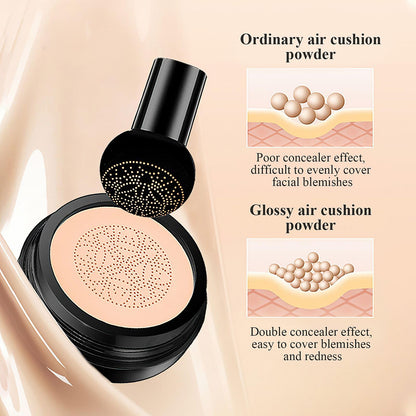 OETUIOW Mushroom Head Air Cushion CC Cream – Deep, Long-Lasting BB Cream for Mature Skin