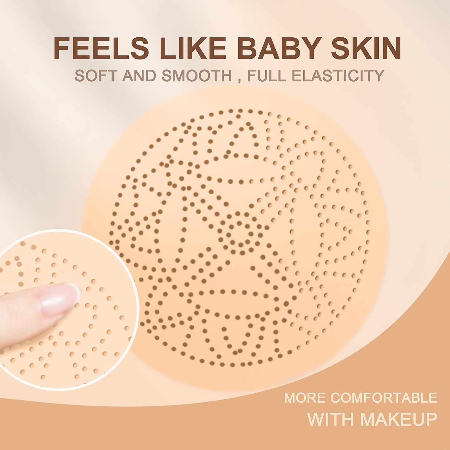 OETUIOW Mushroom Head Air Cushion CC Cream – Long-Lasting BB Cream for Mature Skin, Ivory