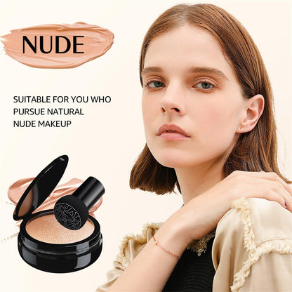 OETUIOW Mushroom Head Air Cushion CC Cream — Hydrating BB for Mature Skin, Long-Lasting, Even Tone