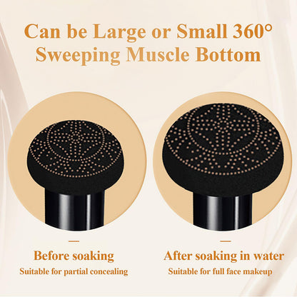 OETUIOW Mushroom Head Air Cushion CC Cream – Deep, Long-Lasting BB Cream for Mature Skin