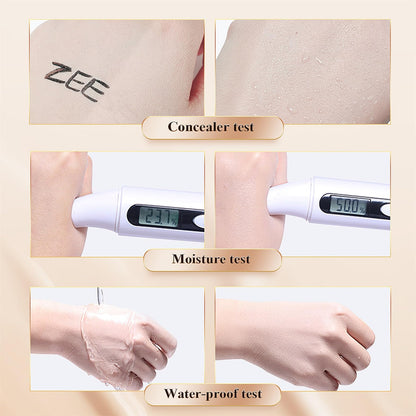 OETUIOW Mushroom Head Air Cushion CC Cream – All-Skin Types, Buff Beige | Long-Lasting, Full Coverage BB Cream Foundation
