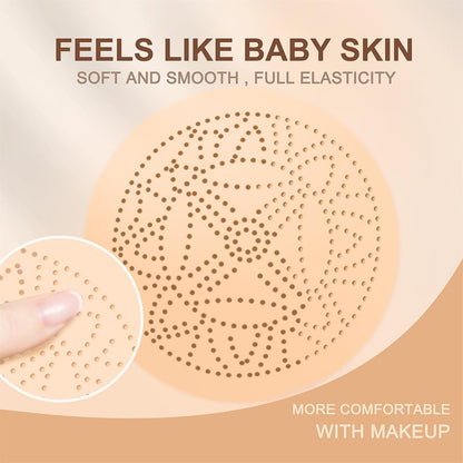 OETUIOW Mushroom Head Air Cushion CC Cream – Moisturizing BB Foundation for Mature Skin (Buff Beige)