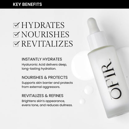 OFIR Face Milk Hydrating Cream Serum – Lightweight Dewy Glow with Vitamin C Mandarin & Hyaluronic Acid
