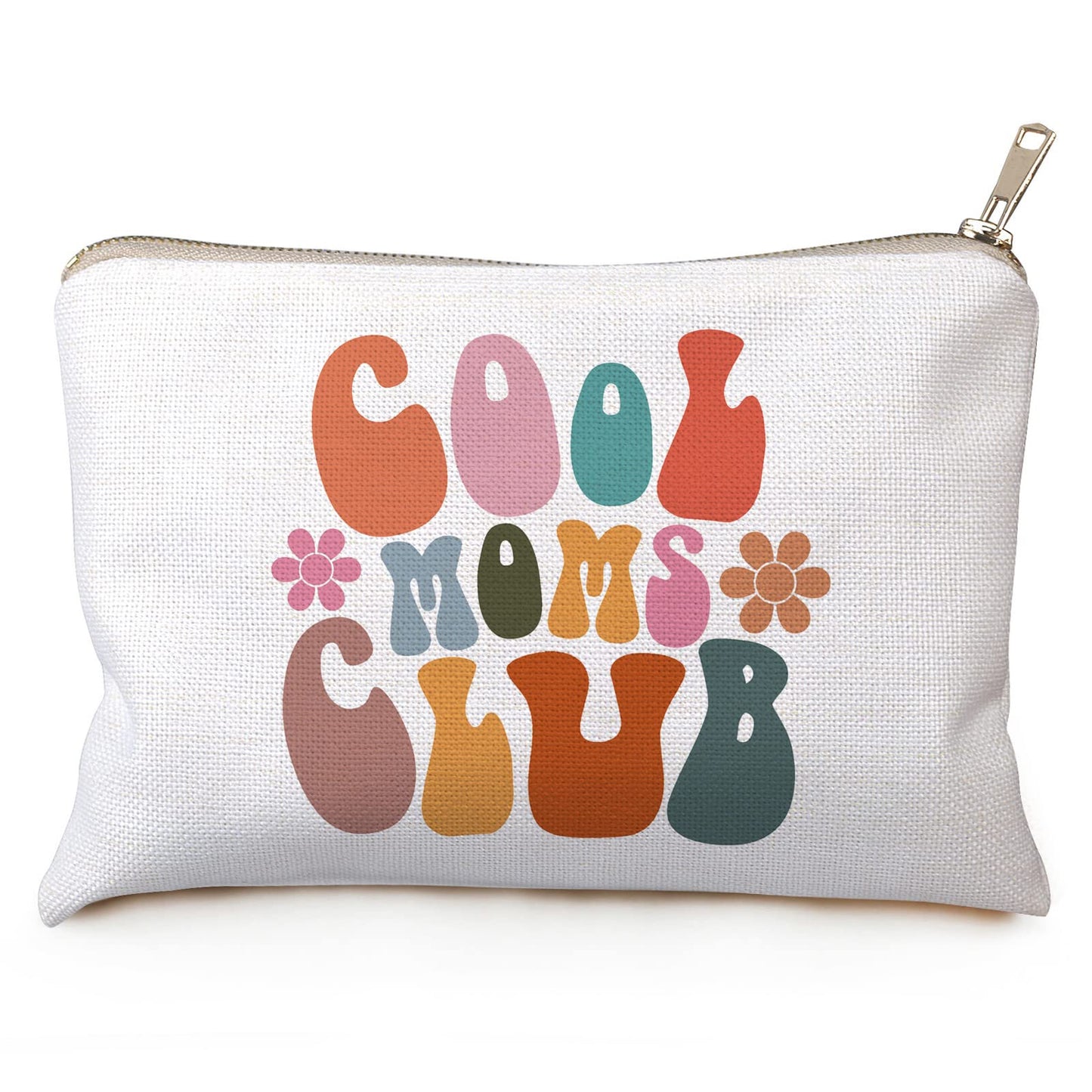 OFlyDesigns Cool Moms Club Gift Makeup Bag | Mom Handbag & Mother's Day Gift
