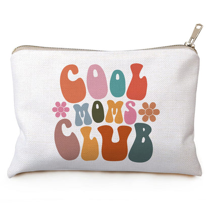 OFlyDesigns Cool Moms Club Gift Makeup Bag | Mom Handbag & Mother's Day Gift