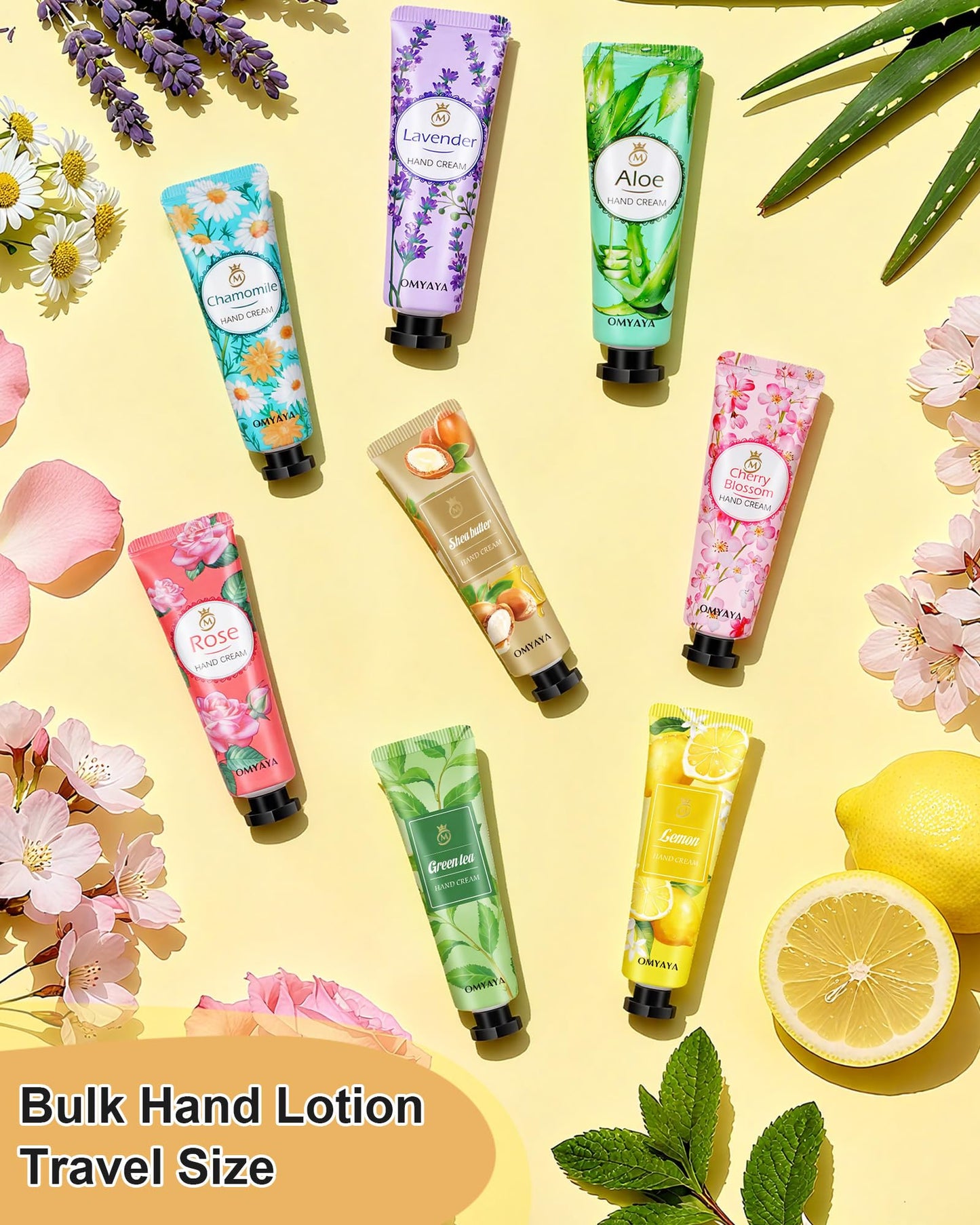OFUN 40 Pack Hand Cream Gift Set – Travel-Size Lotions with 10 Fragrances