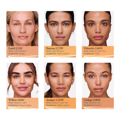 Ogee Complexion Perfecting Liquid Foundation – Juniper 3.25W (Medium Light Tan) with Vitamin C & Jojoba Oil