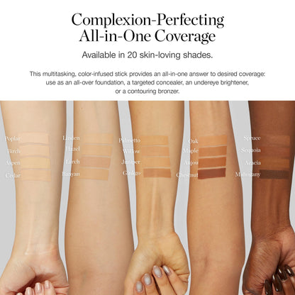 Ogee Sculpted Complexion Foundation Stick Maple 9.0W – Full Coverage, 70% Organic Ingredients