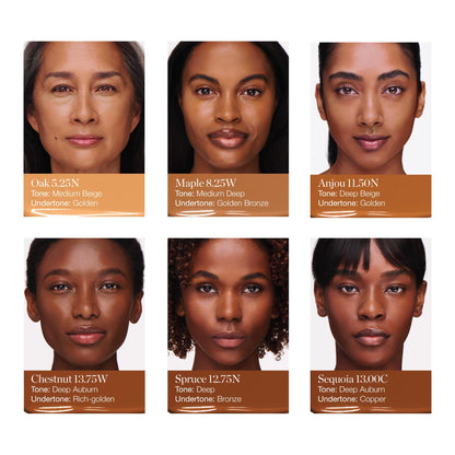 Ogee Complexion Perfecting Liquid Foundation Chestnut 13.75W – Lightweight Tinted Moisturizer with Vitamin C & Jojoba Oil (Certified Organic)