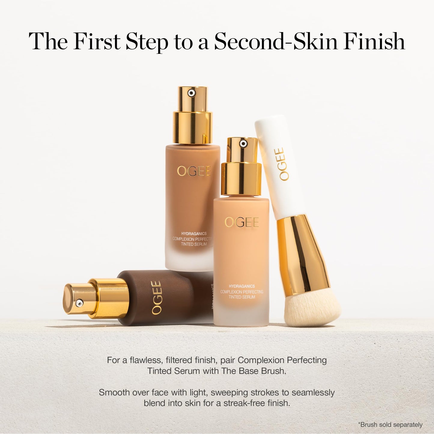 Ogee Complexion Perfecting Liquid Foundation – Juniper 3.25W (Medium Light Tan) with Vitamin C & Jojoba Oil