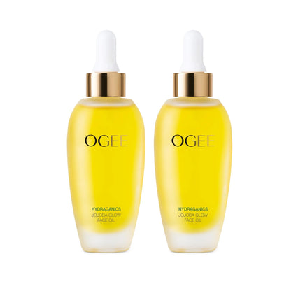 Ogee Jojoba Glow Face Oil 2-Pack – Organic & Natural Moisturizing Facial Oil for Radiant Skin