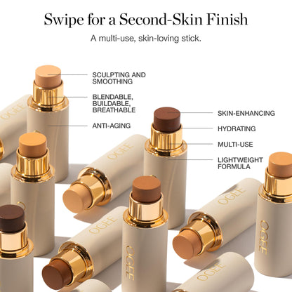 Ogee Sculpted Complexion Foundation Stick Maple 9.0W – Full Coverage, 70% Organic Ingredients