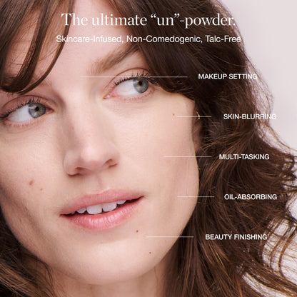 Ogee Sculpted Skin-Perfecting Setting Powder – Stone | FULL SET with Case & Refill | 70% Organic Ingredients