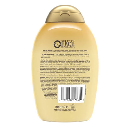 OGX Anti-Hair Fall + Coconut Caffeine Strengthening Shampoo – 13 Fl Oz