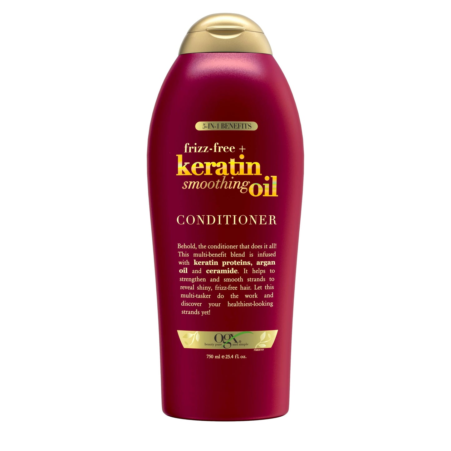 OGX Frizz-Free + Keratin Smoothing Oil Conditioner – 25.4 fl oz