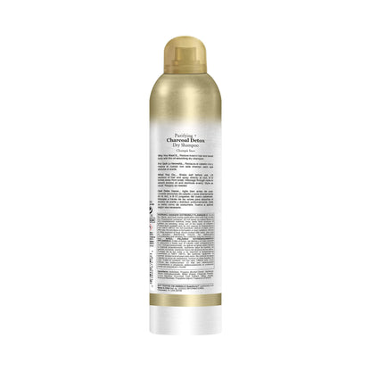 OGX Purifying Charcoal Detox Dry Shampoo Spray – Activated Charcoal & Kaolin Clay, 5 oz