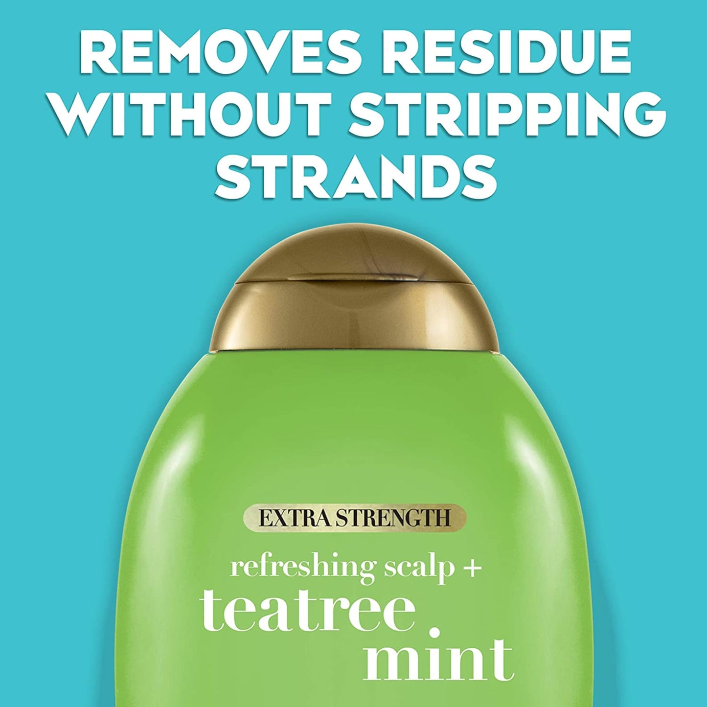 OGX Extra Strength Refreshing Scalp + Teatree Mint Shampoo – Invigorating, Sulfate- & Paraben-Free