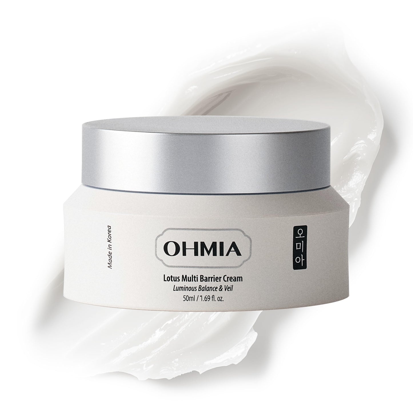 OHMIA Lotus Multi Barrier Cream – Korean Anti-Aging & Firming Moisturizer with Niacinamide & Rice (Fragrance-Free) 1.69 fl oz