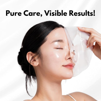 Oh My Pure Hydrogel Collagen Masks – 10-Piece Luxury Korean Skincare Set (5 Anti-Wrinkle + 5 Vegan Mucin)