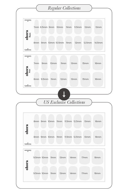 ohora Semi Cured Gel Nail Strips (N Party Night) – Dark Glitter, Easy At-Home Salon Nails