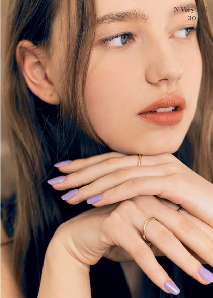ohora Semi Cured Gel Nail Strips N Cream Very Peri – Purple, UV/LED Compatible, Salon-Quality at Home