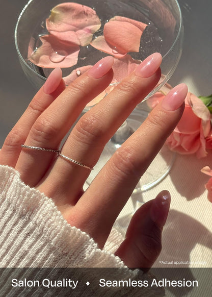 ohora Semi Cured Gel Nail Strips (N Clean Girl) – Pink Jelly, UV/LED Compatible