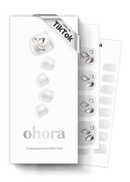 Ohora Semi Cured Gel Pedi Strips P Silky – Salon-Quality, Long-Lasting At-Home Gel Nails