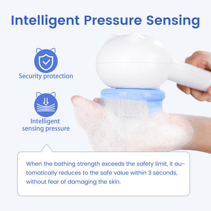 Oh,XIYU Electric Back Scrubber – 2 Heads, 3 Speeds, IPX7 Waterproof, 2200mAh Battery