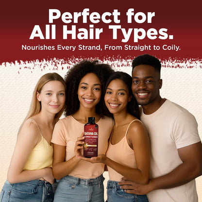 Okaga Batana Oil Conditioner for Hair Growth — 8-in-1 Formula with Aloe Vera, Biotin, Jojoba, Argan (10.15 fl oz) Citrus Scent