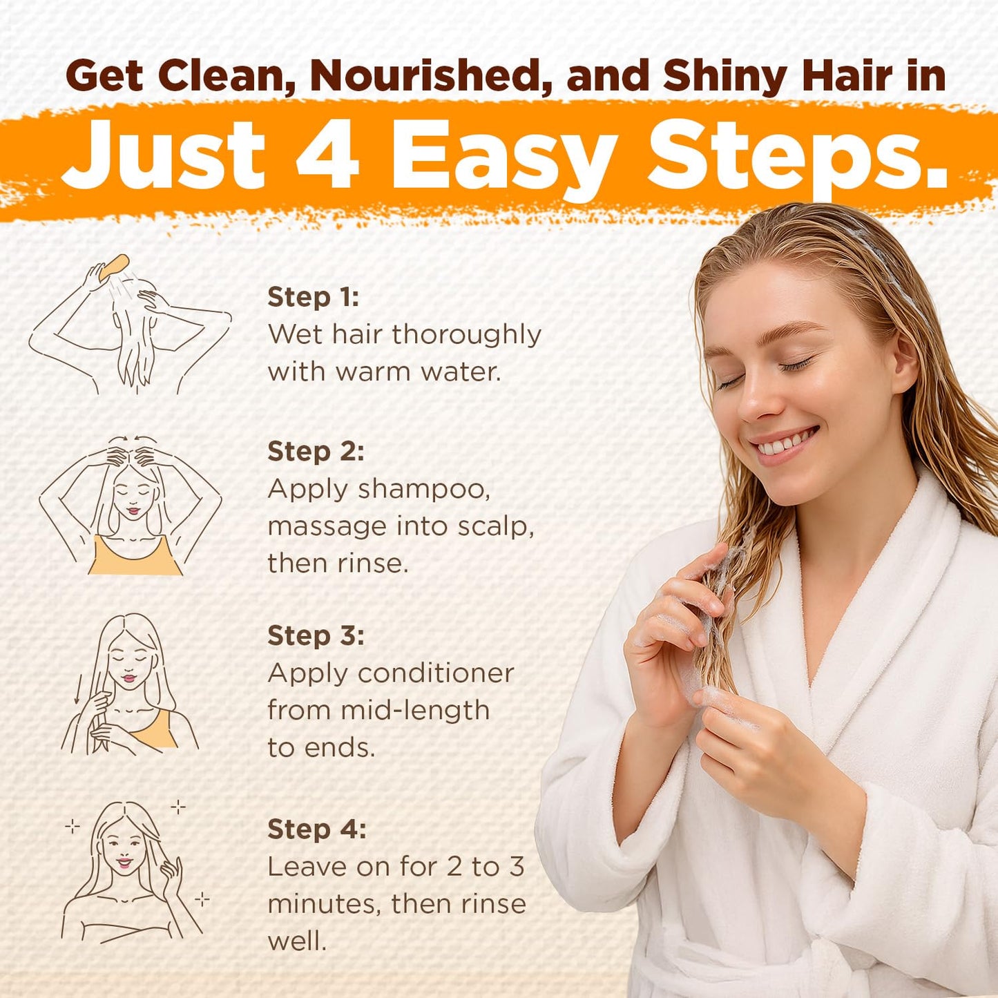 Okaga Batana Oil Shampoo & Conditioner Bundle – 2 × 10.15 fl oz, Citrus Scent, 8‑in‑1 Plant‑Based Hair Care
