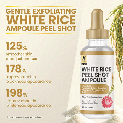Okaga Rice Peel Shot Ampoule – Gentle Rice Exfoliant for Bright, Hydrated Skin (90 mL)