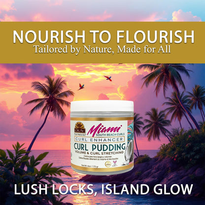 OKAY Miami South Beach Curl Pudding – Define Curls & Hydrate (6 oz)