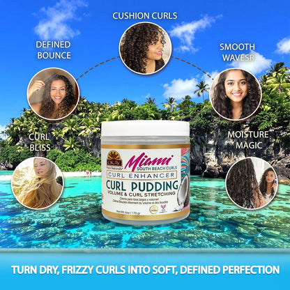OKAY Miami South Beach Curl Pudding – Define Curls & Hydrate (6 oz)