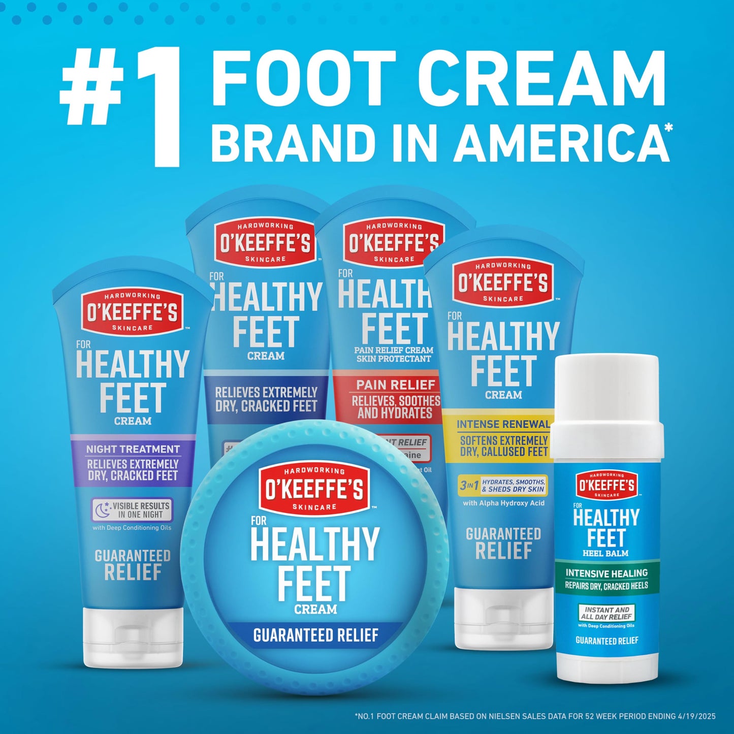 O'Keeffe's for Healthy Feet Intense Renewal Cream with Urea & Alpha Hydroxy Acid, 3 oz Tube