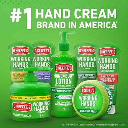 O'Keeffe's Hand & Body Lotion 12 oz Pump – Daily Hydration & Dry Skin Relief