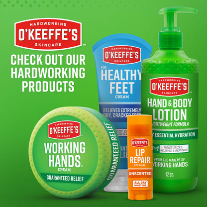 O'Keeffe's Working Hands – Extreme Dryness Hand Cream, 3 oz Tube (2 Pack)