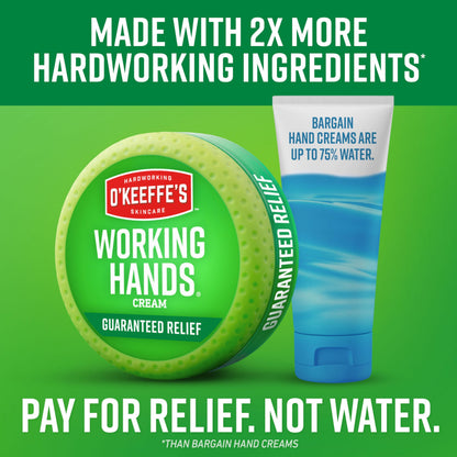 O'Keeffe's Working Hands – Extreme Dryness Hand Cream, 3 oz Tube (2 Pack)