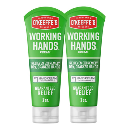 O'Keeffe's Working Hands – Extreme Dryness Hand Cream, 3 oz Tube (2 Pack)