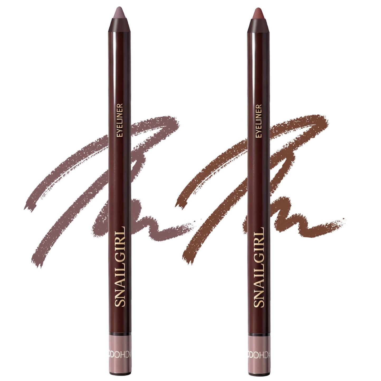 Okerker Plum&Chocolate 2-Piece Gel Eyeliner Pencil – Waterproof, Long-Lasting Plum Eye Liner
