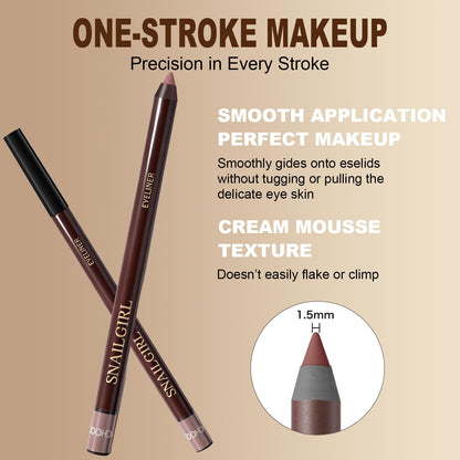 Okerker Plum&Chocolate 2-Piece Gel Eyeliner Pencil – Waterproof, Long-Lasting Plum Eye Liner