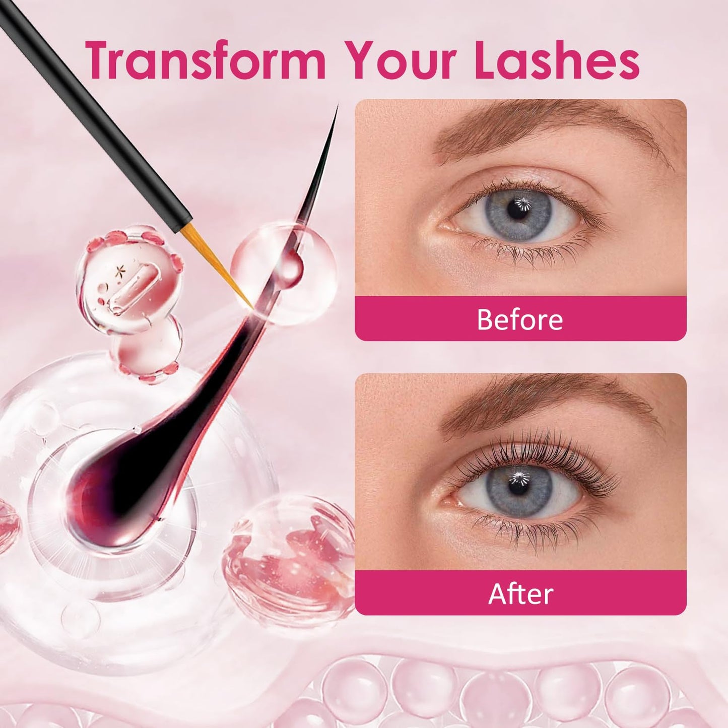 Okutani Eyelash Growth Serum with Biotin & Advanced Peptide Complex – Thicker, Longer Lashes