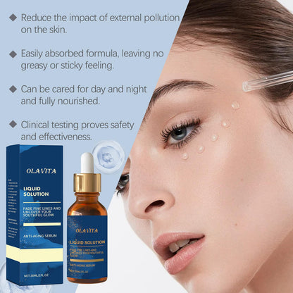 OLAVITA Liquid Solution Serum with Vitamin C — 2-Pack for Skin Elasticity & Radiant Tone