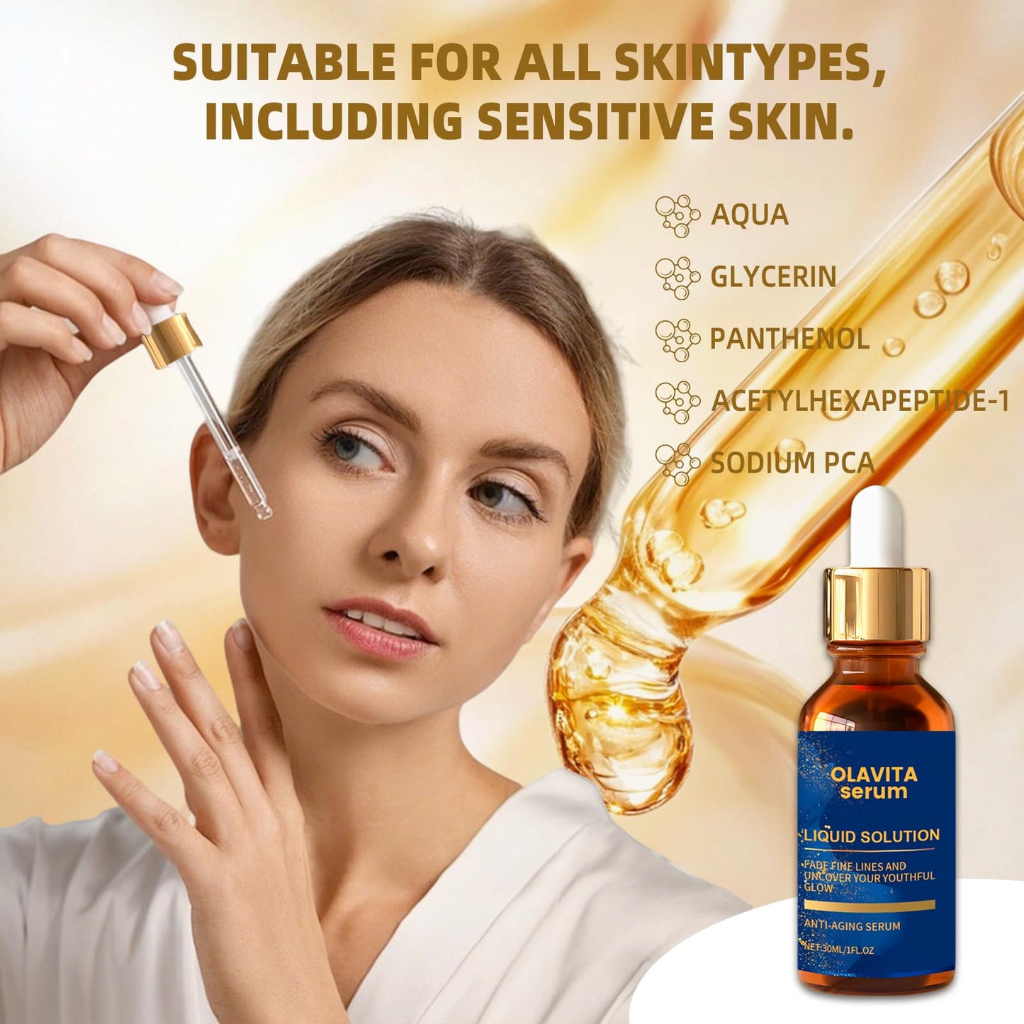 Olavita Serum - Vitamin C & E Anti-Aging Serum (2-Pack) for All Skin Types