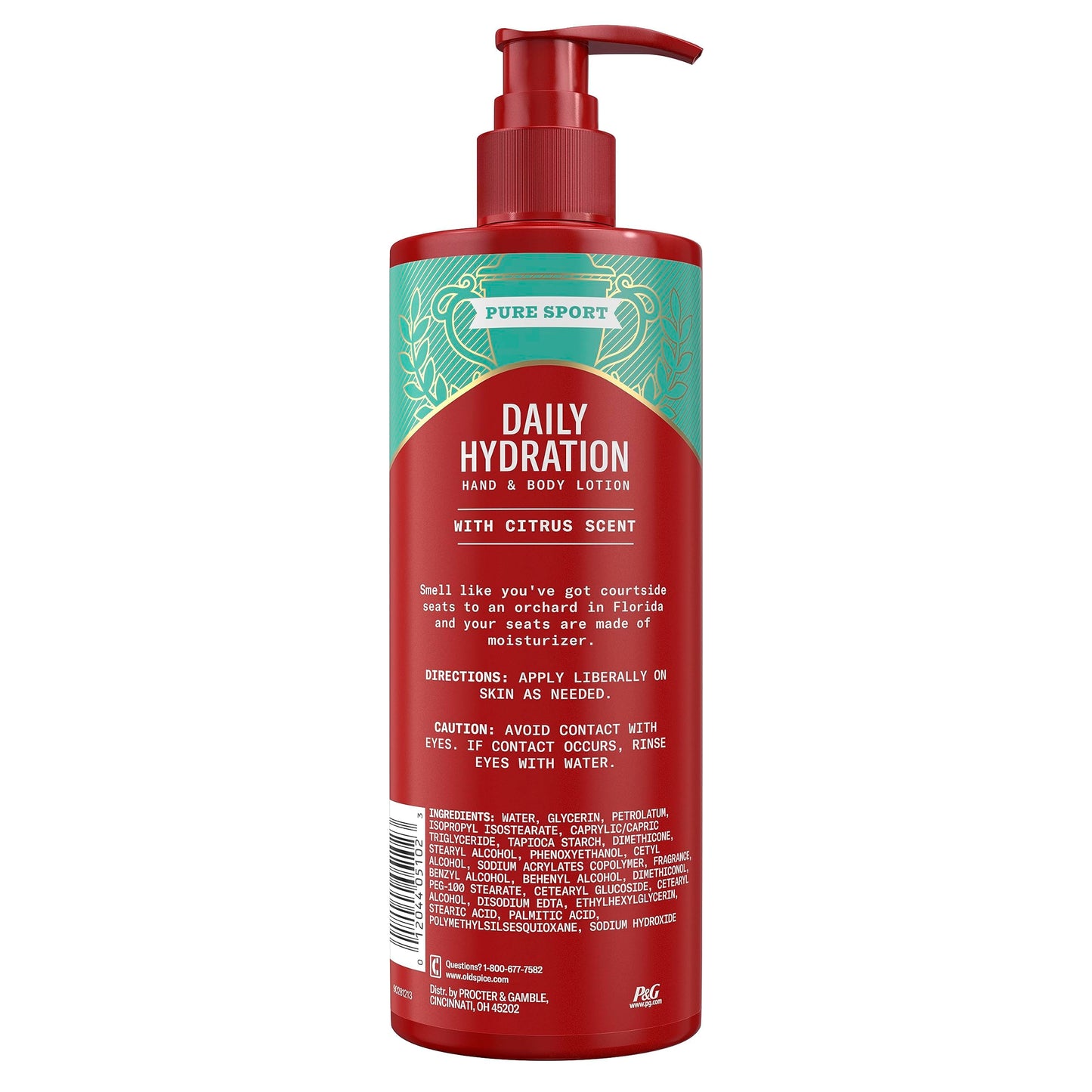 Old Spice Daily Hydration Hand & Body Lotion for Men – 4-Pack, Citrus Scent
