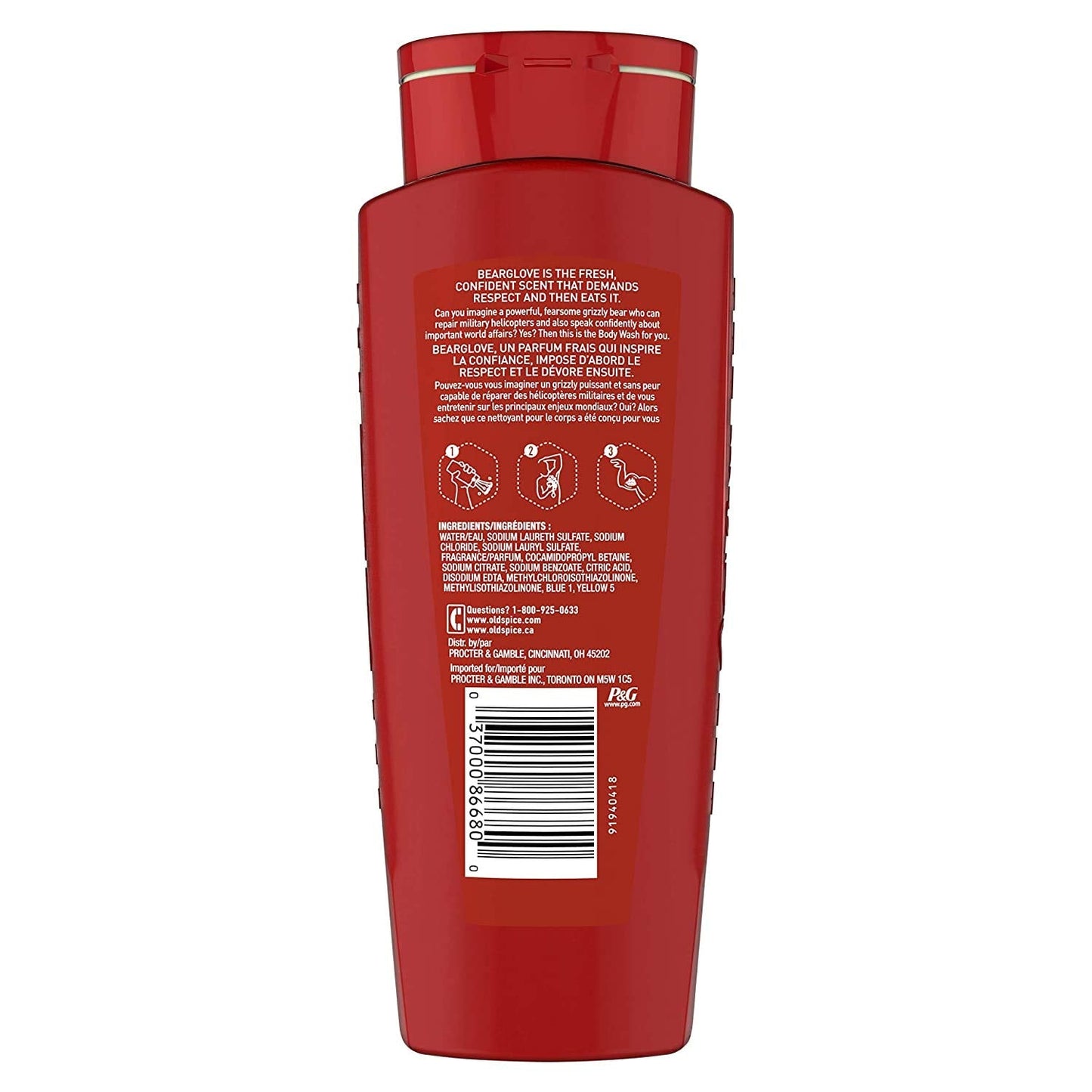 Old Spice Bearglove Body Wash for Men – Wild Collection, 16 Fl Oz (Pack of 4)