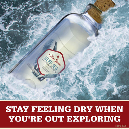 Old Spice Invisible Solid Antiperspirant Deodorant for Men – Deep Sea Ocean Elements Scent, 12-Pack